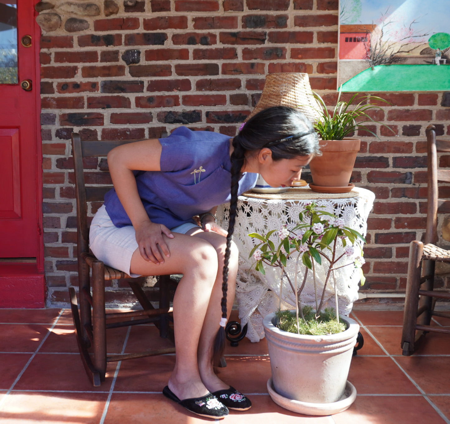 Lucky Orchid-Lotus’ Qipao Top