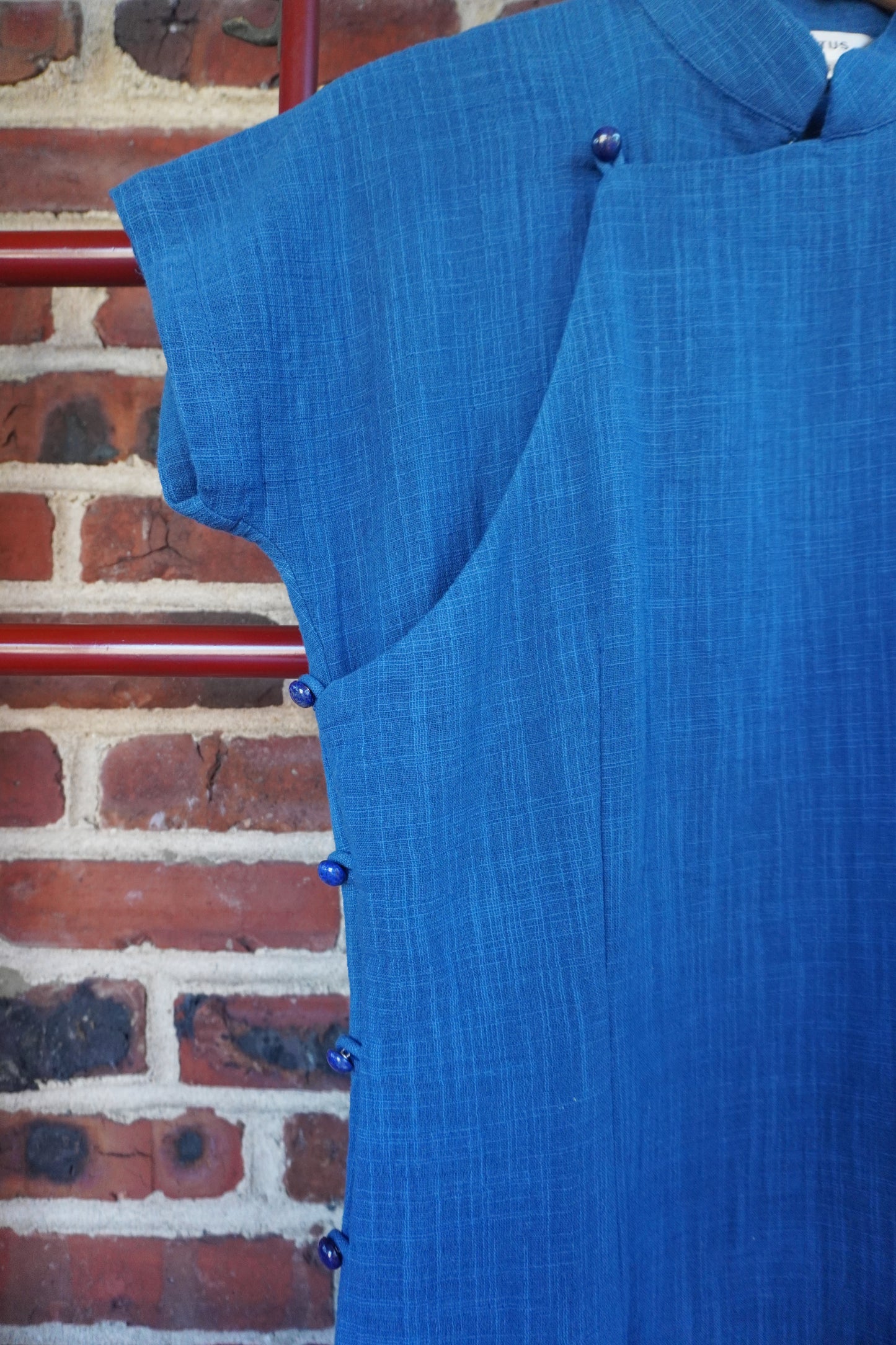 Indigo Summer-Lotus’ Qipao Dress