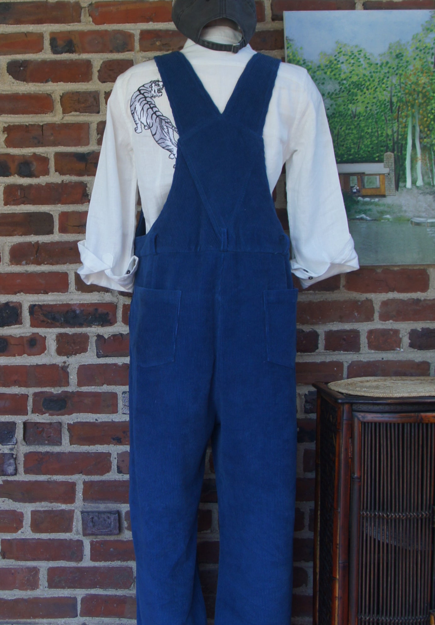 Plush x Happiness-Lotus' Corduroy Overall