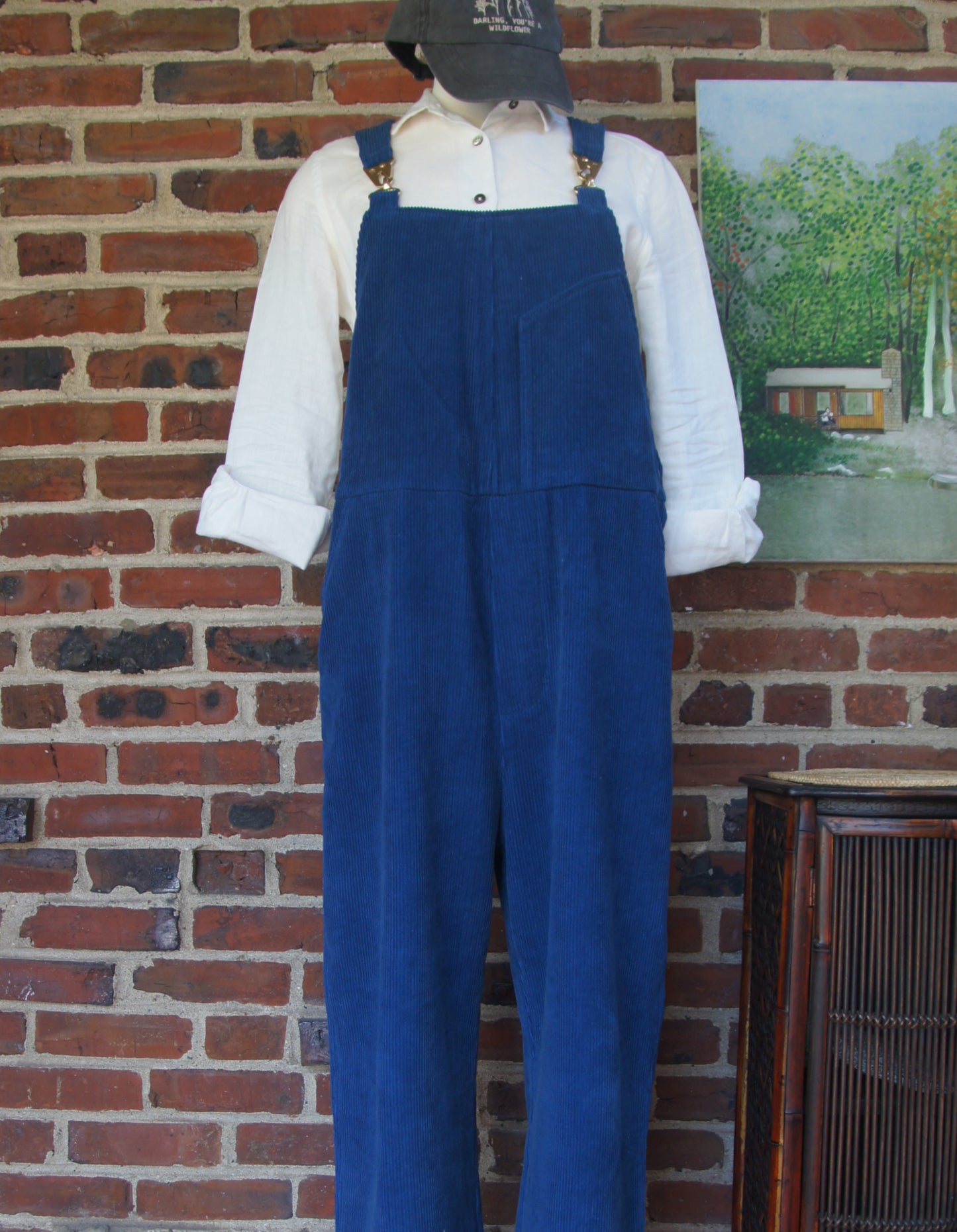 Plush x Happiness-Lotus' Corduroy Overall
