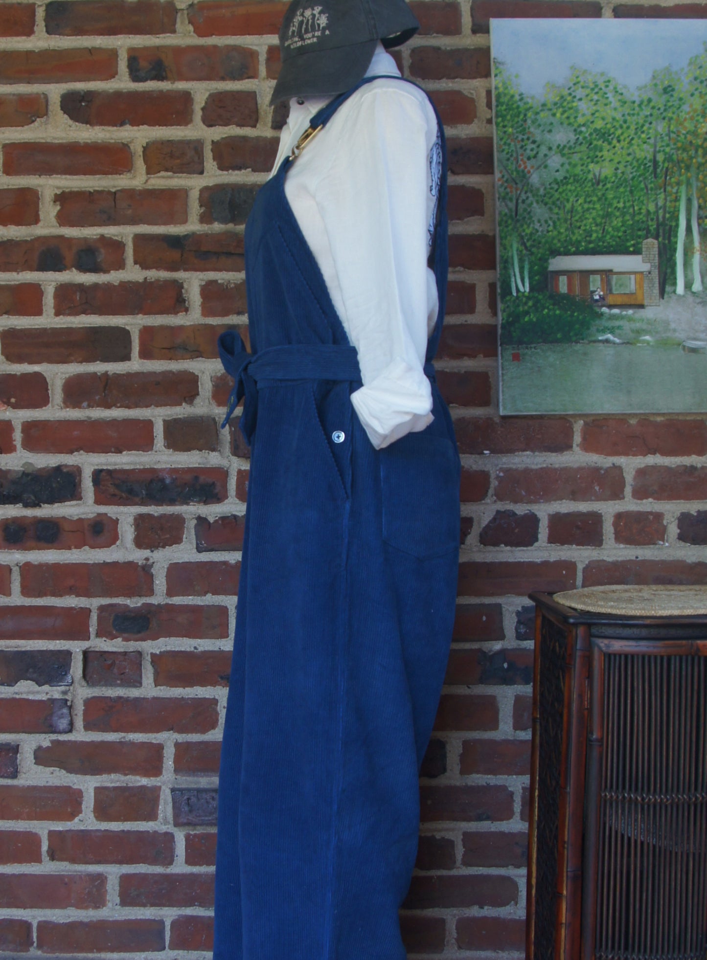 Plush x Happiness-Lotus' Corduroy Overall