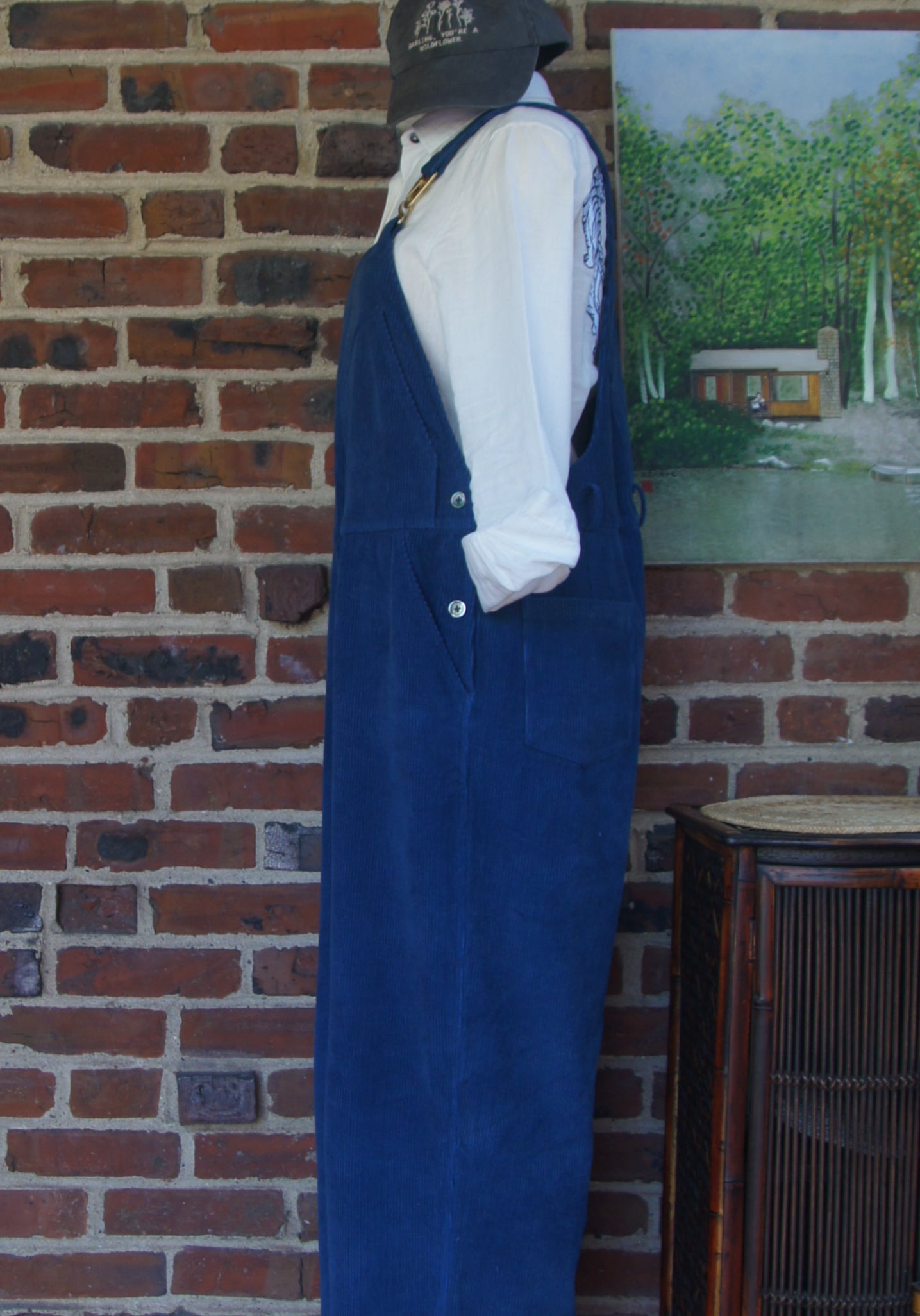 Plush x Happiness-Lotus' Corduroy Overall