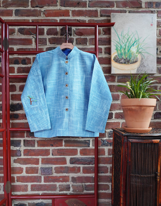 Greeting Pine-Lotus' Mandarin Jacket