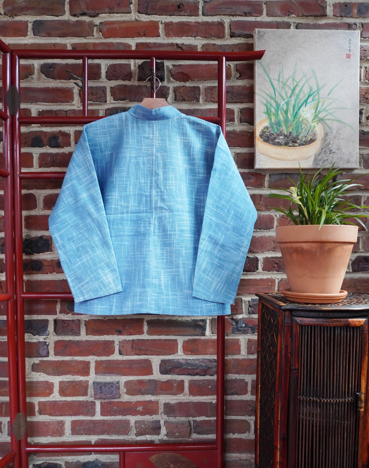 Greeting Pine-Lotus' Mandarin Jacket