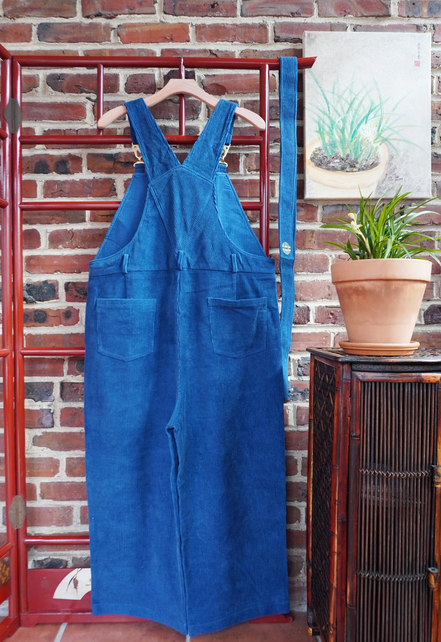 Plush x Happiness-Lotus' Corduroy Overall