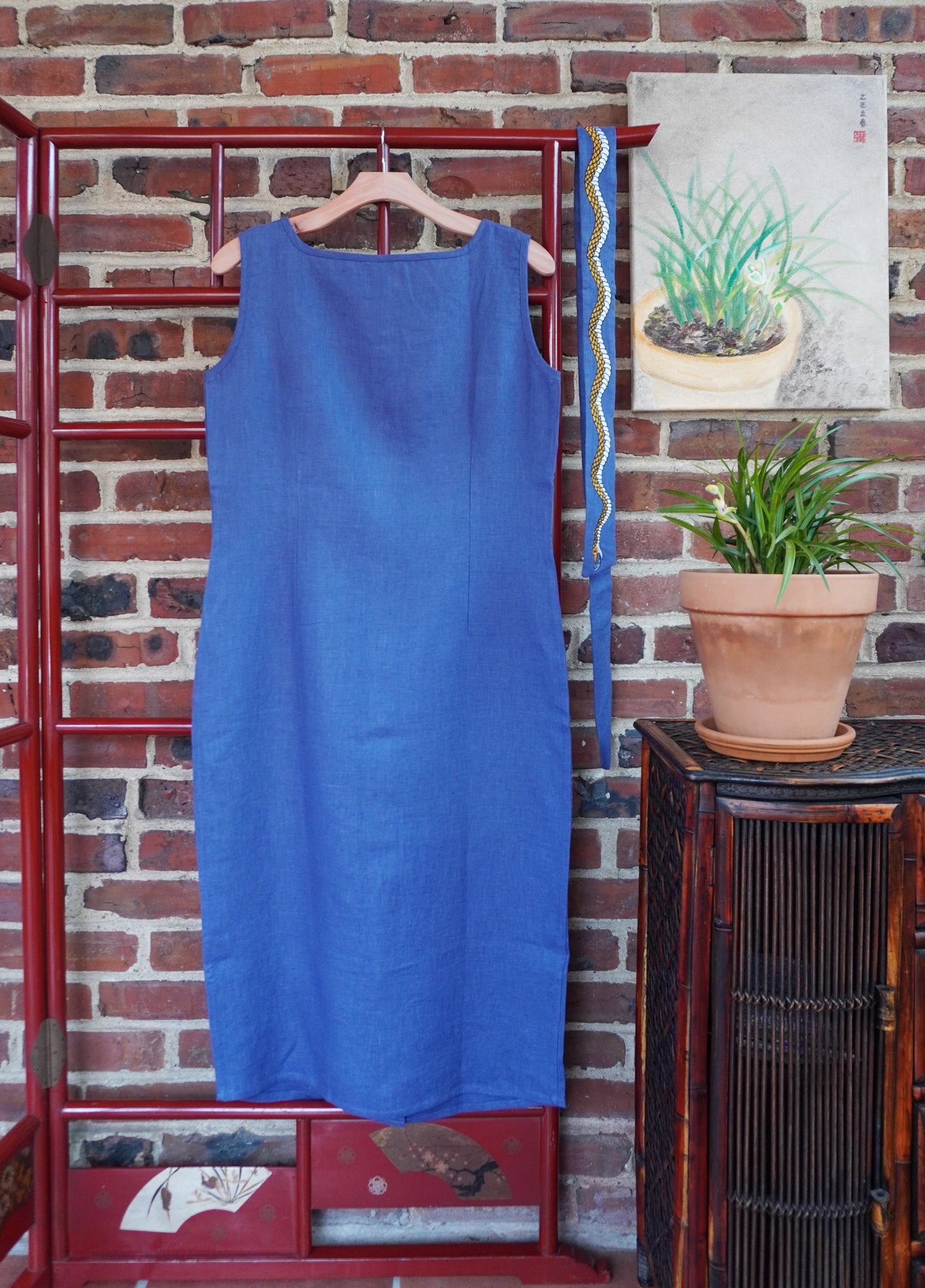 Two-Sided Mamba-Lotus’ Buttonfront Dress