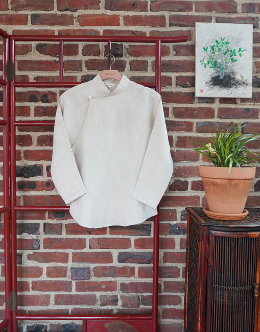 茶x幸福-荷花旗袍上衣