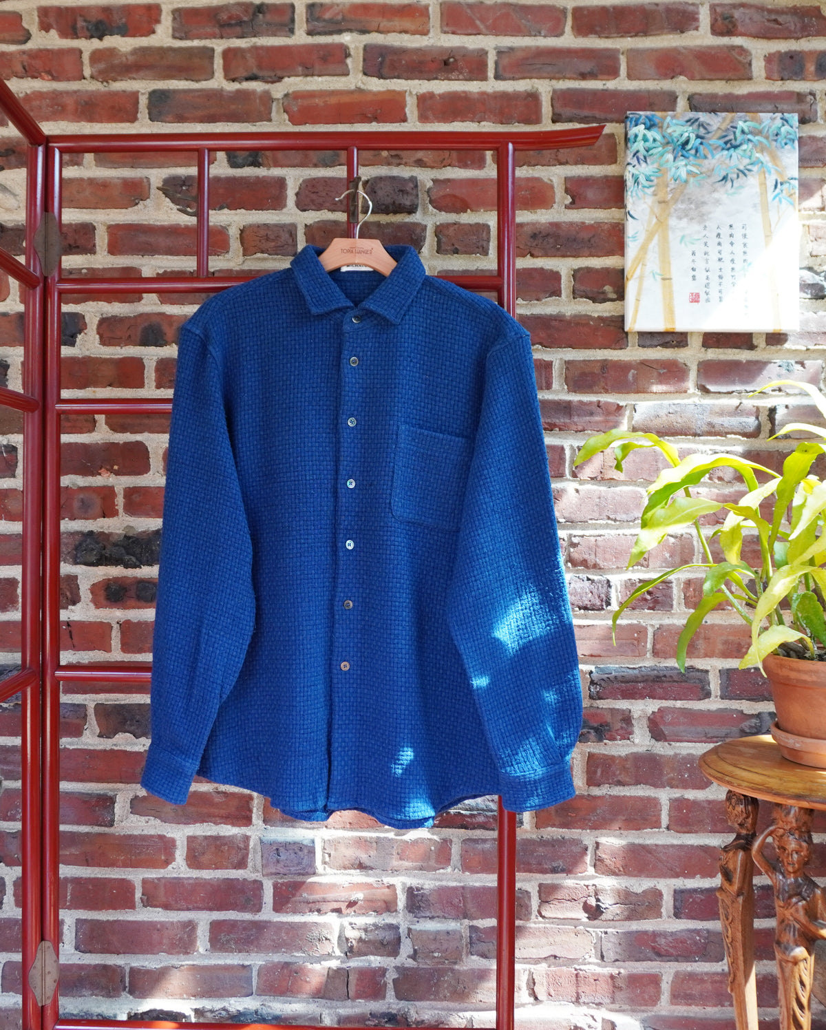 Slubbie-Michael's Indigo Plant-dyed Thermal Shirt