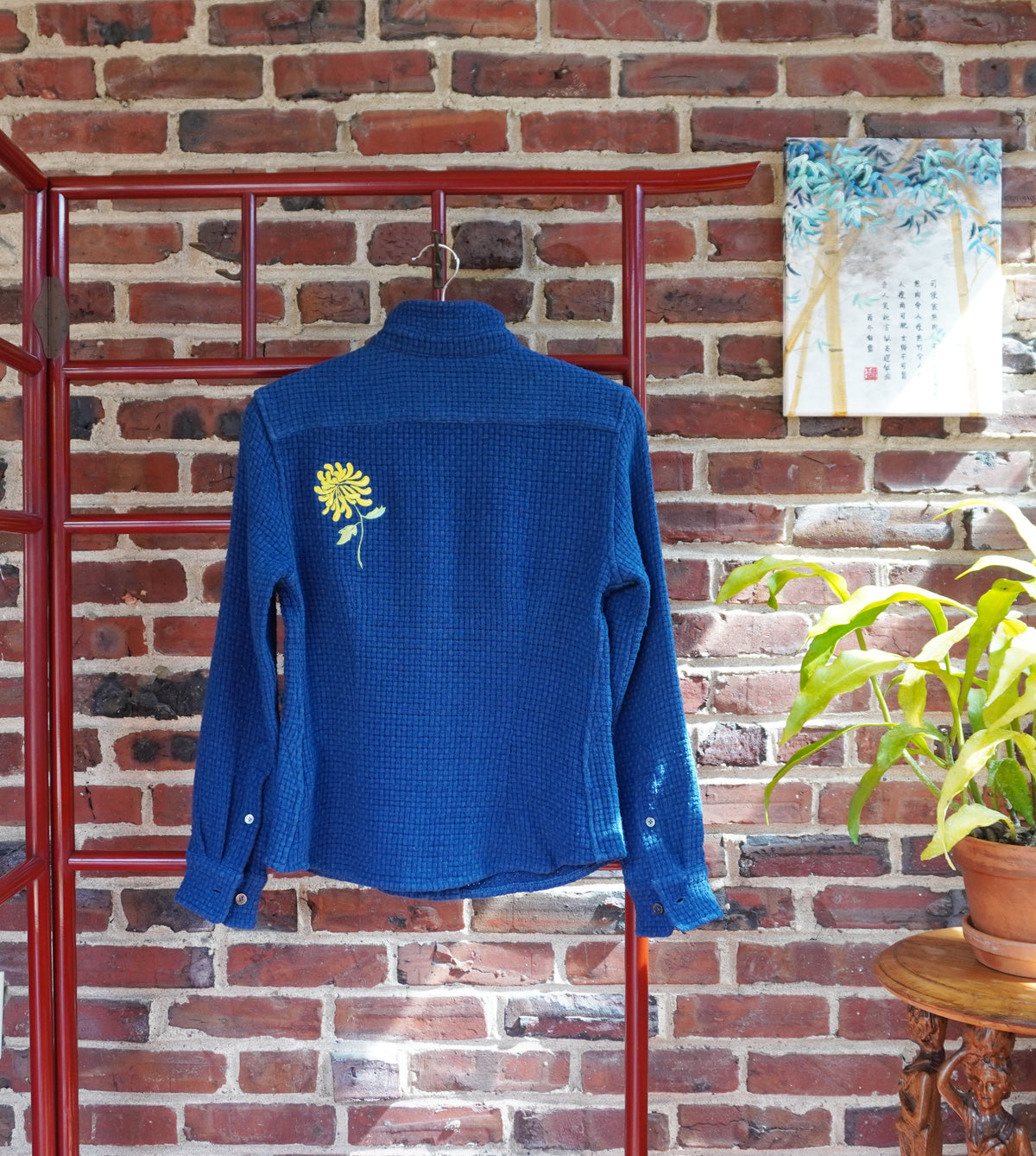 Slubbie-Lotus' Indigo Plant-dyed Thermal Shirt